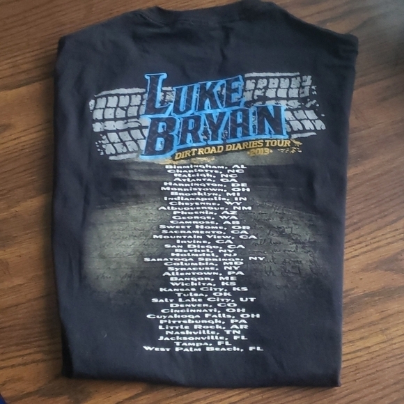 Luke Bryan Vintage 2013 Tour Shirt - Picture 3 of 3